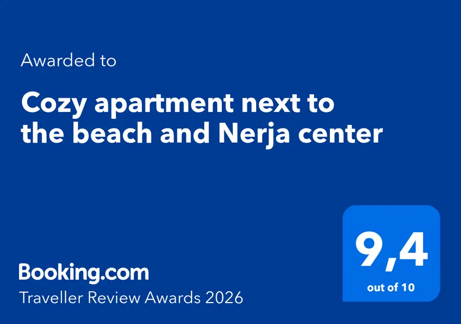 Traveller Review Award 2026 de Booking.com para AMARA Playa, con una puntuación de 9,4 sobre 10