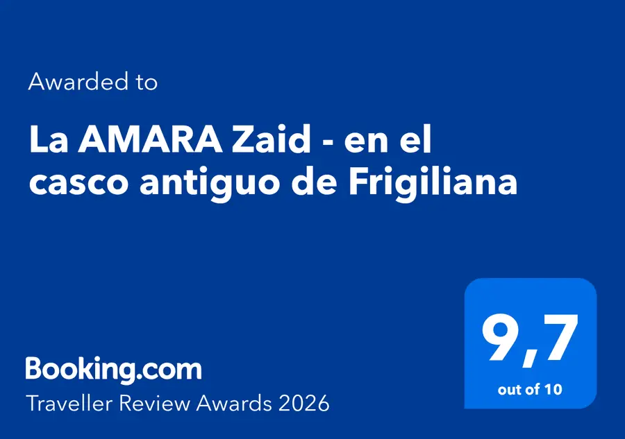 Traveller Review Award 2026 de Booking.com para AMARA Zaid, con una puntuación de 9,7 sobre 10